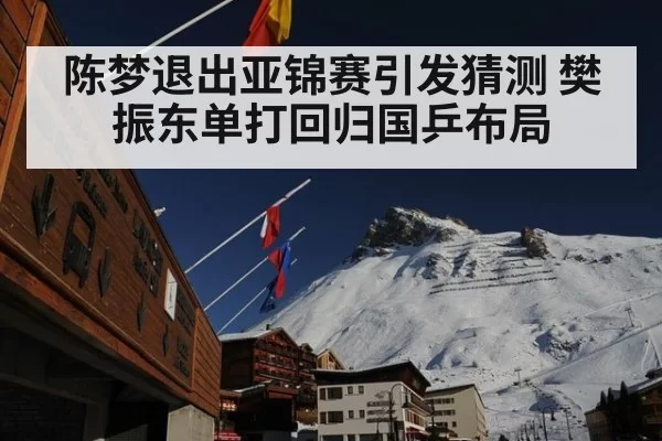 陈梦退出亚锦赛引发猜测 樊振东单打回归国乒布局